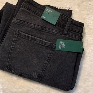 Wild Fable Super-High rise Distressed straight jeans